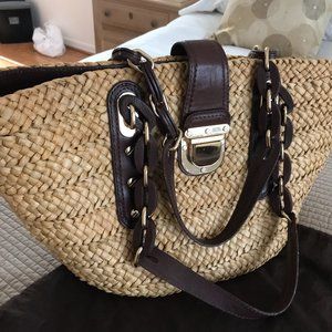 Michael Kors Straw Beach Bag